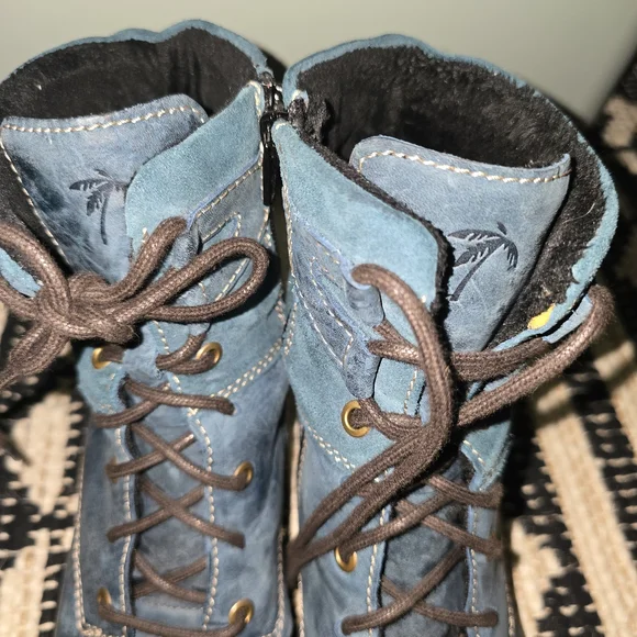 Dromedaris Kara Suede Leather womens  Olive Ankle Boot Size 7 - Picture 5 of 10